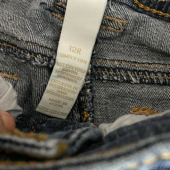 Justice Jean Shorts Girls Size 12R Blue Denim - Picture 4 of 6